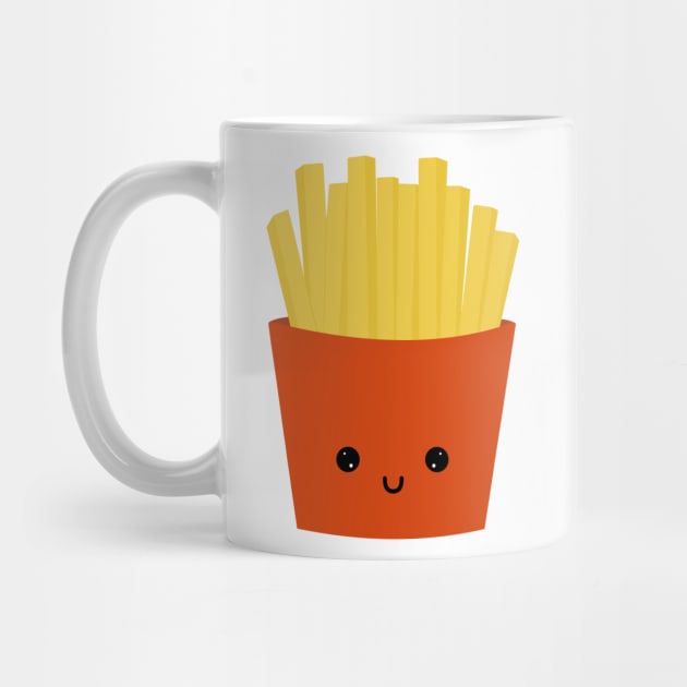 Cute Kawaii French fries by Cute Tees Kawaii